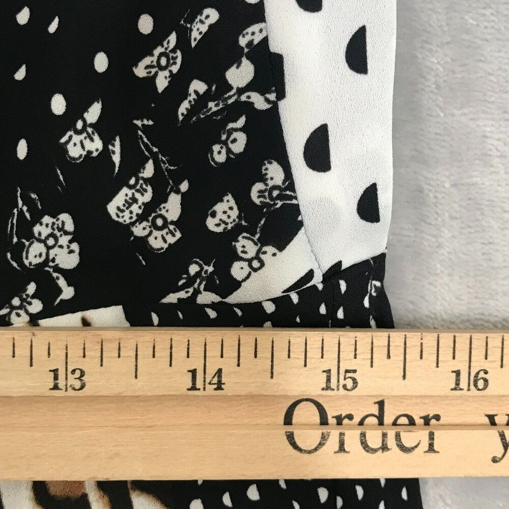 CAbi Mixed Print Crossover Tank Womens 4 Peplum V Neck Adjustable Straps - Picture 9 of 11